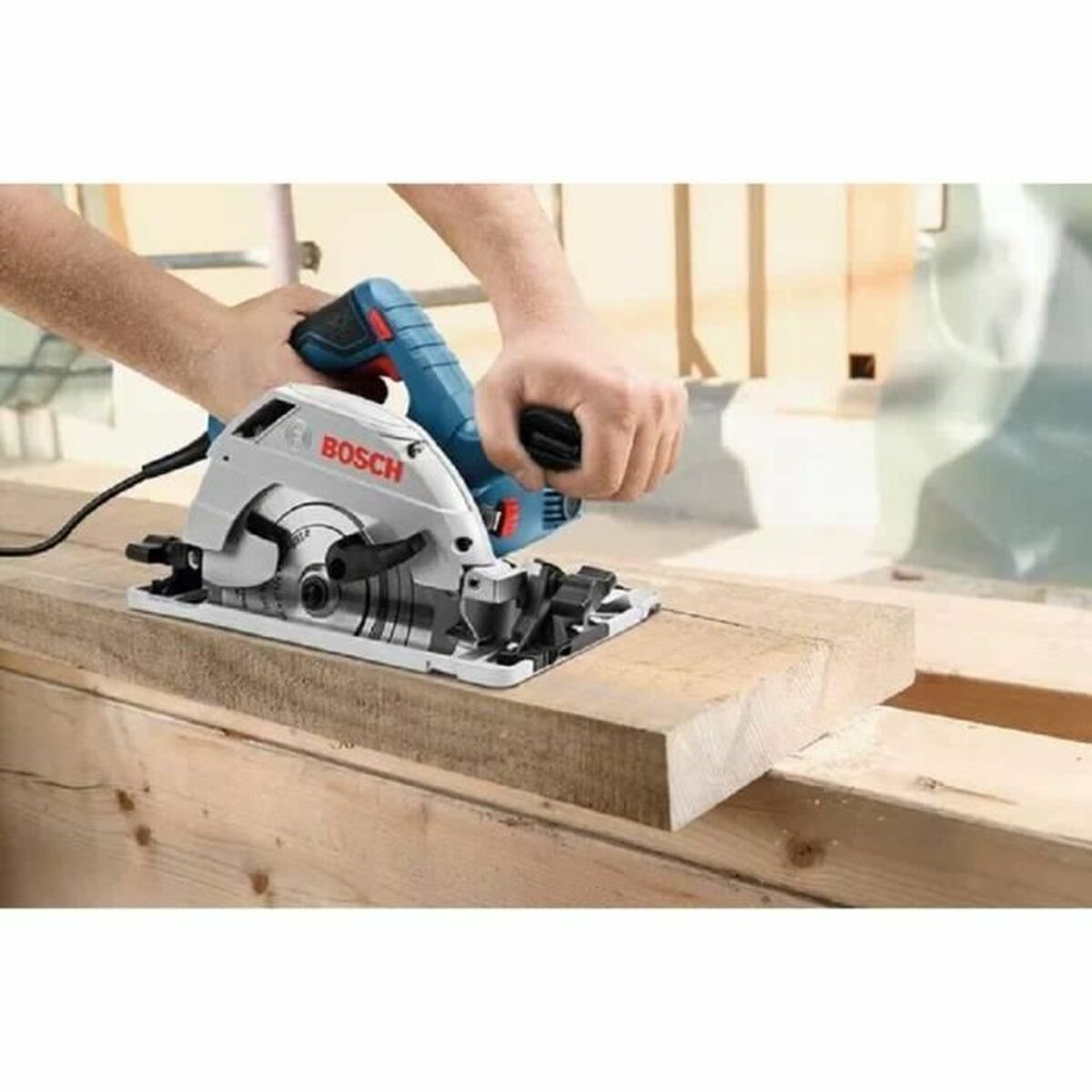 Serra circular BOSCH GKS 55+ GCE 1350 W 12 V 165 mm
